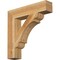 Ekena Millwork Olympic Block Rough Sawn Bracket, Western Red Cedar, 6"W x 30"D x 30"H BKT06X30X30OLY05RWR - alternate 1